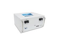 λευκό πακέτων 100Ah μπαταριών 48V LifePO4 για το προσαρμοσμένο ανεφοδιασμός μέγεθος ηλεκτρικής δύναμης