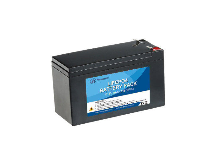 Η μαύρη Shell μπαταρία 9Ah λίθιου 12 βολτ για το εφεδρικό σύστημα IEC62133 εγκεκριμένο